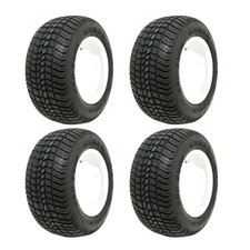 Set of 4 Golf Cart 205/50-10 Kenda Pro Tour Tires No Lift Required 