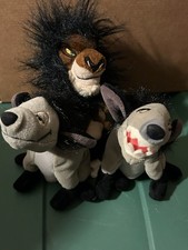 SetThe Lion King beanie plush toys: Scar, Shenzi / Ed 
