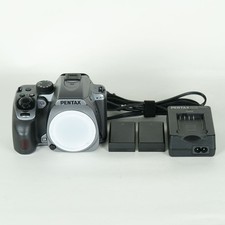 PENTAX K-70 Body Silky Silver 24MP APS-C DSLR Camera with 2 Batteries