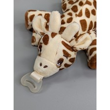 Avent Soothie Snuggle Pacifier Holder Giraffe Plush Only 6" Stuffed Animal