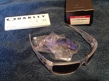 Oakley Crankshaft Men's Polarized Rectangular Sunglasses - Matte Clear/Violet...