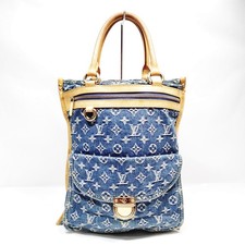 Louis Vuitton LV Tote Bag M95018 Flat Shopper Blu Monogram Denim 4499338