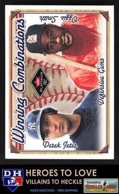 2001 Fleer Platinum Winning Combinations Jeter/Smith #1 Yankees/Cardinals