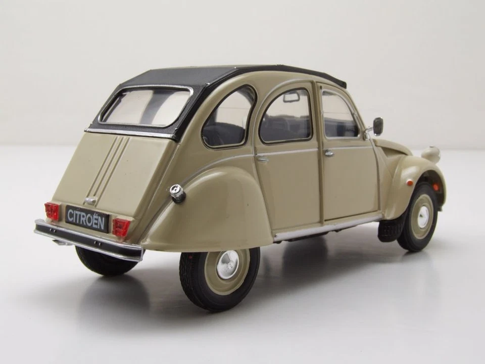 Citroen 2CV Anatra 1982 Beige Modellino 1:24 Welly - Immagine 2 di 4