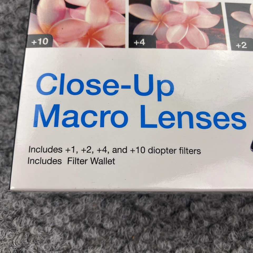 Vivitar 46mm Close-Up Macro Lenses 4 Piece Kit +1 +2 +4 +10 Filter Wallet New - Image 4 of 4