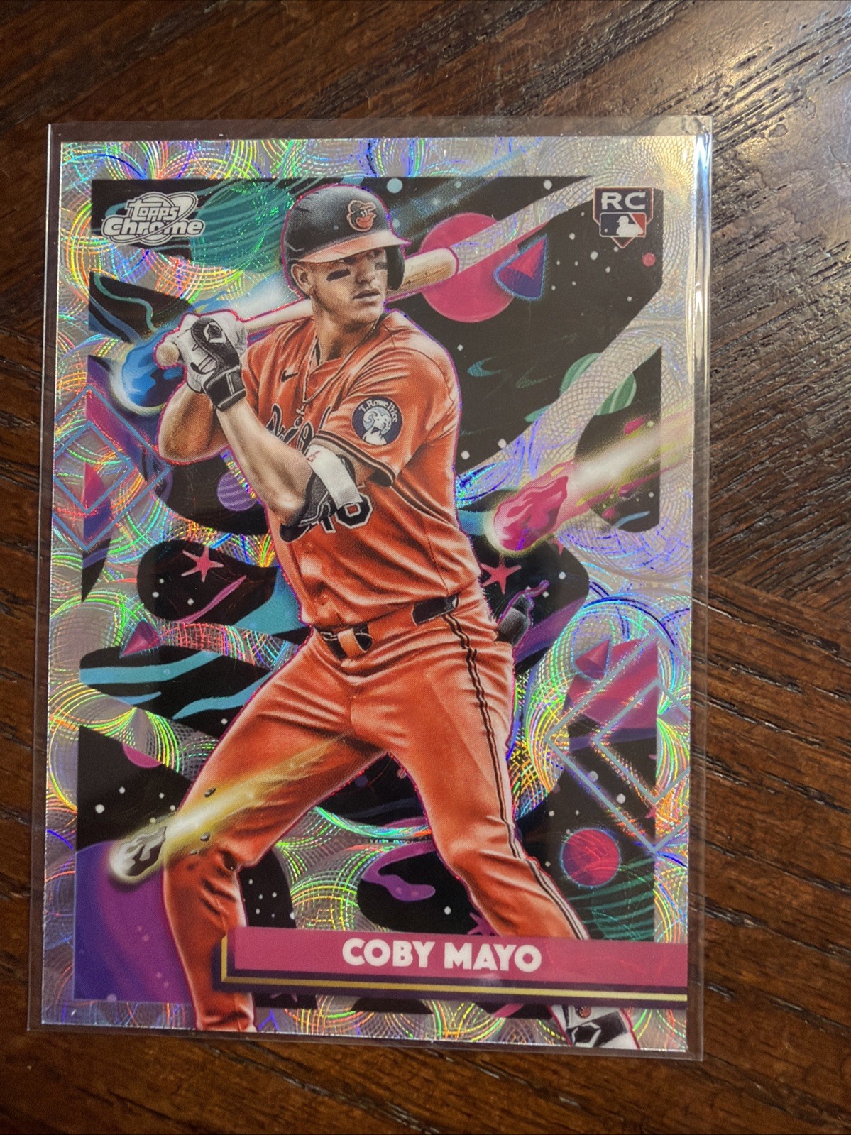 2025 Topps Cosmic Chrome - Coby Mayo #154 Nucleus Refractor (RC)
