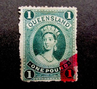 nystamps British Australian States Queensland Stamp # 78 Used $175 Y22y466
