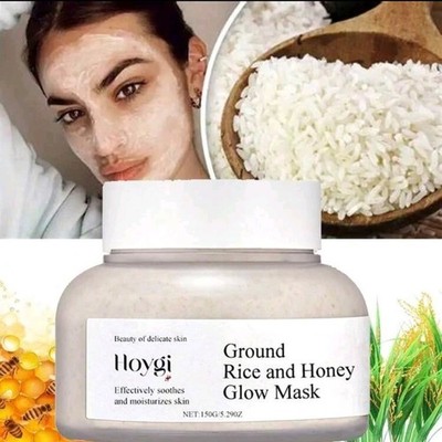 Korean Rice Honey Brightening Mask,Deep Cleansing,Firming For Dry Sensitive Skin