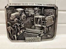 1985 Limited Edition First Case IH  A Fresh Team For Today  s Farmer  Belt Buckle