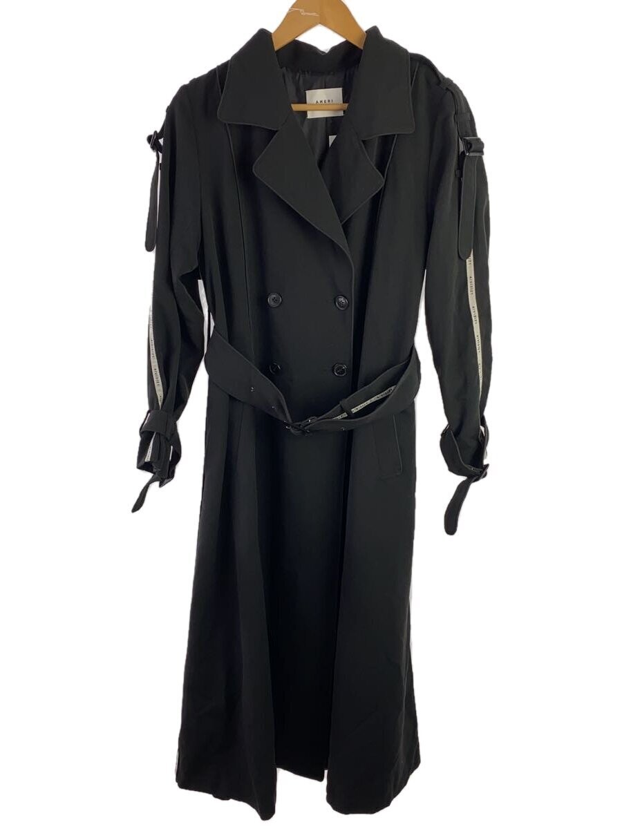 Ameri Collar Stain//Trench Coat/M/Polyester/Blk/0… - image 1
