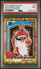 2024 PANINI DONRUSS OPTIC GOLD FAST BREAK #276 ALEXANDRE SARR 2/10 PSA 9