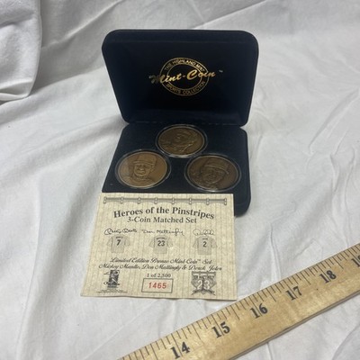 Highland Mint Coin Set Bronze Heroes of the Pinstripes Mantle Mattingly Jeter