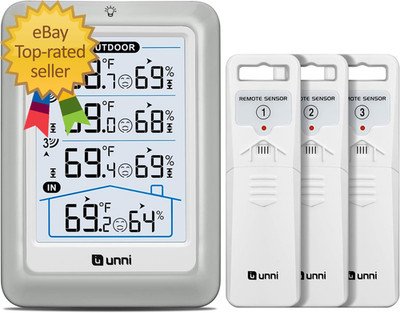 Wireless 4.5 Inch Display Digital Hygrometer Thermometer Temperature Humidity