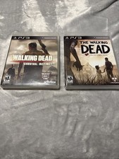 The Walking Dead Telltale & Survival Instinct PS3 Game Lot Bundle CIB - MINT