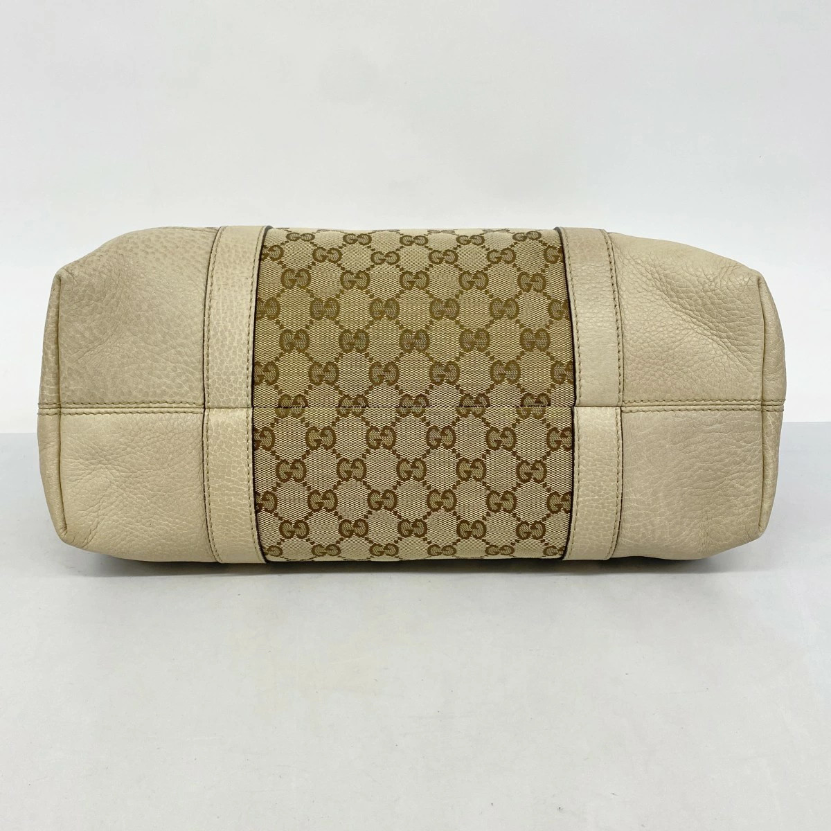 Gucci GG Canvas Tote Bag Beige Gold Hardware 353122 Unisex thumbnail 3