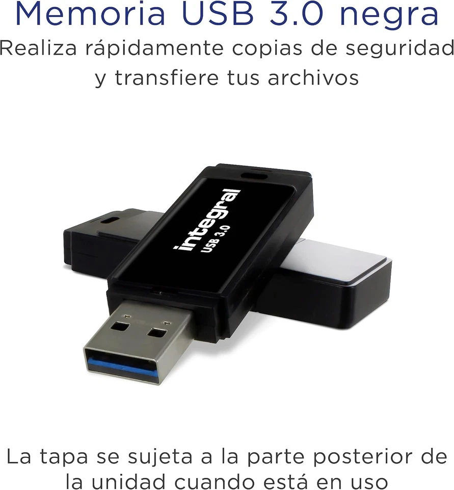 Integral 512GB Black USB 3.2 Gen 1 Super Speed Fast Storage Flash Drive - Bild 2 von 4