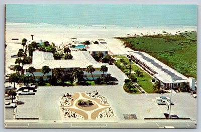 St Petersburg Beach Florida Normandy Motel Apartments 1964 Vintage Postcard FL
