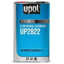 U-pol 2822 21 Hs Overall Clearcoat Auto Body Restoration 5 Liter