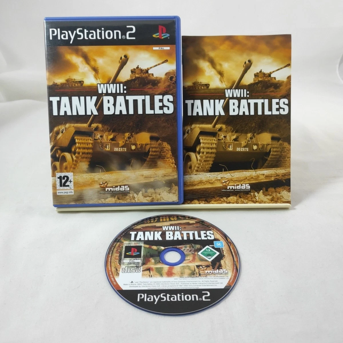 Jeu PS2 WWII: Tank Battles - Occasion En Très Bon état (boîte Complète)