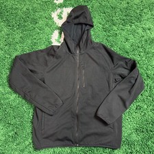 Uniqlo Hoodie Black Zip Pockets Full Zip Hoodie Jacket Preowned Size Medium