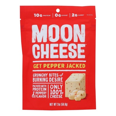 Moon Cheese, Pepper Jack, 2 Ounce (12 Pack) Get Pepper Jacked