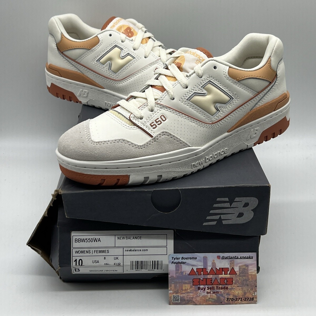 スニーカー New Balance 550 Au Lait (W) Size 10 - New Balance 550 Au Lait W Brand New Og All Orange