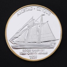Amerikanischer B&uuml;rgerkrieg-Gedenkm&uuml;nze Sammlung Geschenk Souvenir Art Metall Ant