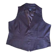 Will Smith Brown Button Down Vest, Size XL
