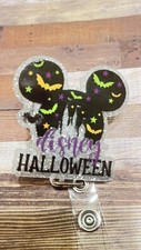 Halloween Cartoon Retractable Nametag ID Badge Reel Disney Inspired