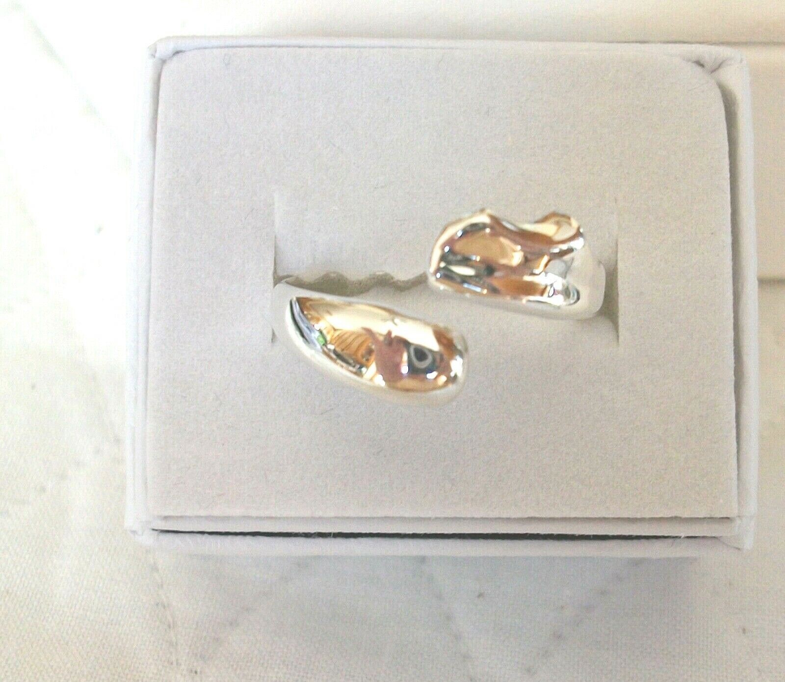 ADJUSTABLE STERLING SILVER RING SMOOTH DESIGN PRE… - image 1