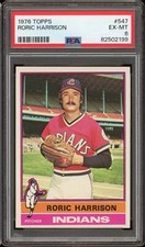 1976 Topps Baseball #547 Roric Harrison PSA 6
