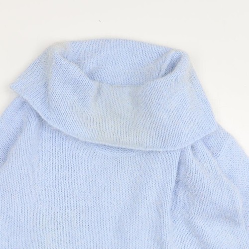 Papaya Womens Blue Roll Neck Acrylic Blend Jumper Size M - Picture 4 of 12