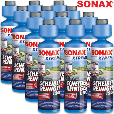 12x SONAX XTREME ScheibenReiniger Scheiben Klar 1:100 NanoPro Konzentrat 250ml