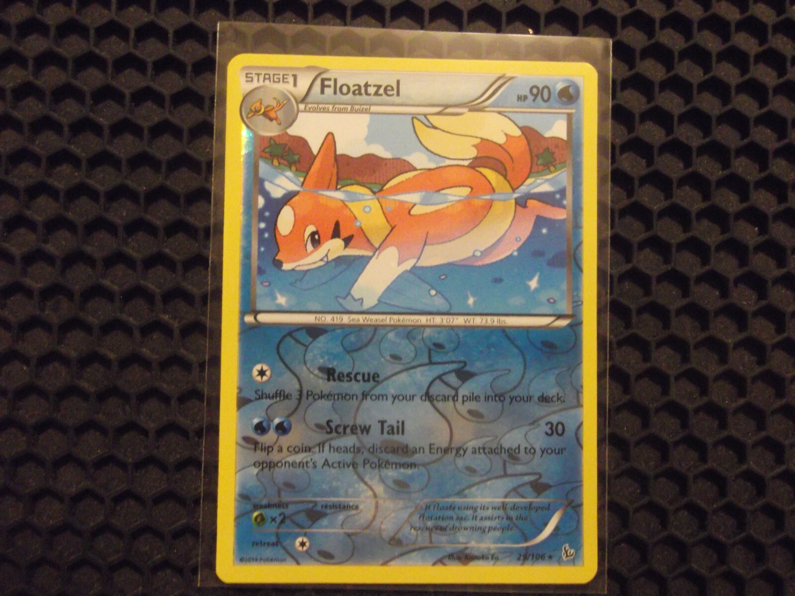 Floatzel 29/106 Pokemon XY Flashfire Reverse Holo Card 2014 NM/LP