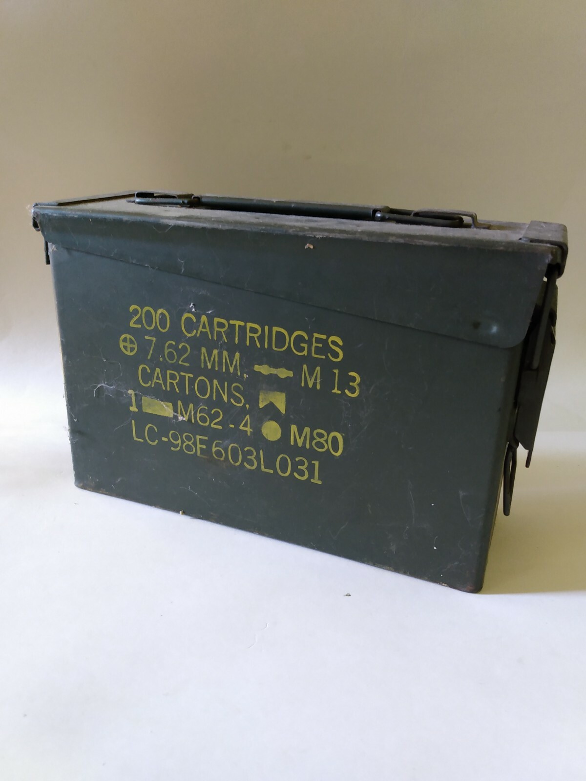 Vintage Munition 200 Patrone 7,62 mm M13 M62-4 M80 MG Metallbox | eBay