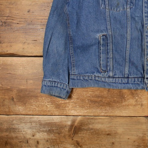 Vintage Wrangler Denim Jacket XL Trucker Blue - Picture 7 of 8