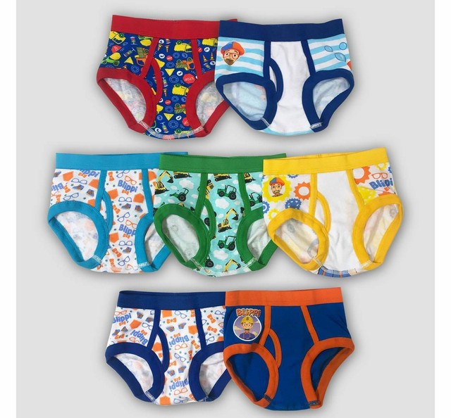NEW, BLIPPI TODDLER BOYS UNDERWEAR BRIEFS, 7 PAIRS, SIZE 4T eBay
