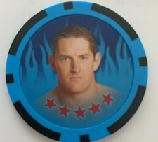 WADE BARRETT Topps 2011 WWE Power Chipz BLUE Poker Chip #25
