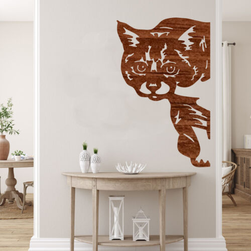 Tiger Cat Cut out, Wood plaque sign,wood Crafts,Craft supply, - Picture 2 of 6