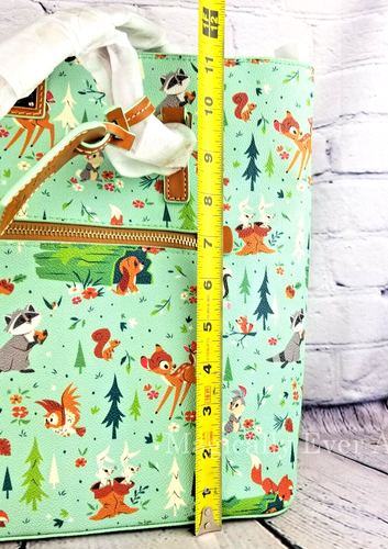 Bolso de Mano Disney Dooney & Bourke Bambi Forest Friends Fox & Hound NUEVO CON ETIQUETAS RETIRADO - Imagen 12 de 12