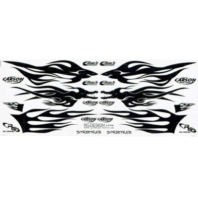RC Car Sticker Street Race Farbe chrom 165x64mm 3St.