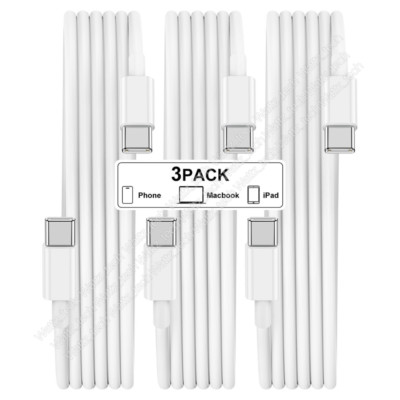 1-3X 60W Type-C to USB-C Cable PD Fast Charger For iPhone 15 16 Pro Max Samsung