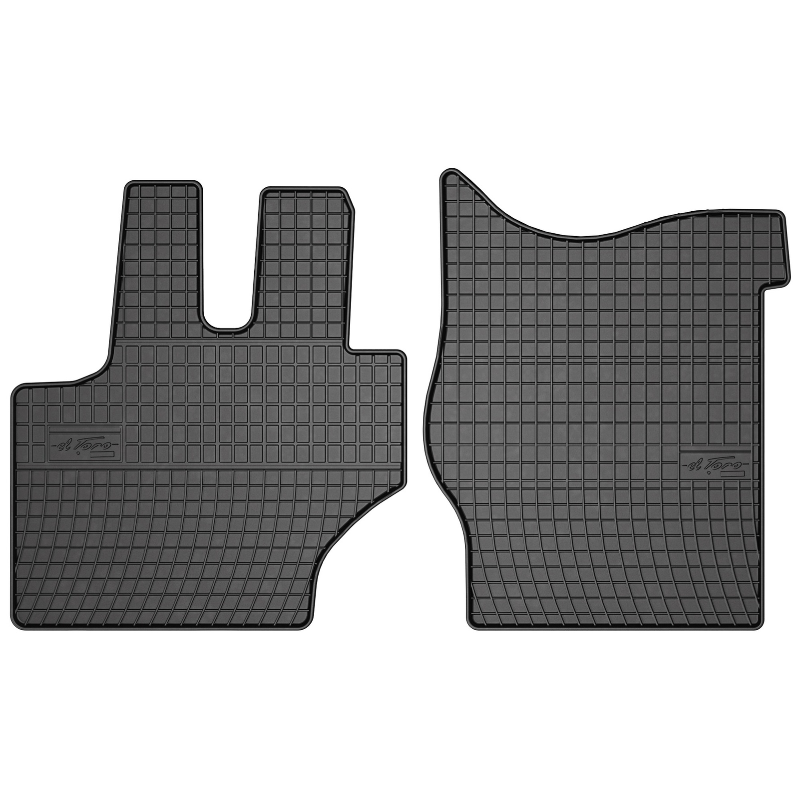 Tapis de sol Frogum El Toro en caoutchouc noir sur mesure pour Mercedes-Benz 814 1983-1998