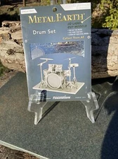 Fascinations Metal Earth Modern Drum Set 3D Laser Cut Steel Instrument Model Kit