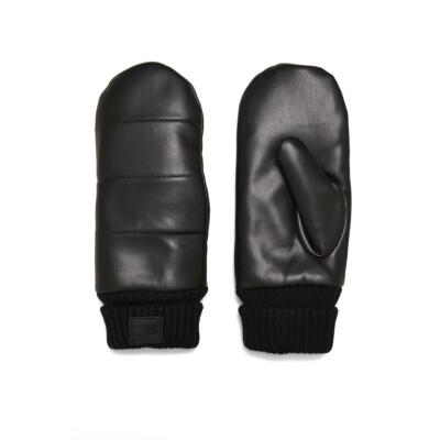 Urban Classics Puffer Imitation Leather Gloves Mittens Winter