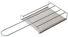 Camp Toaster Stainless Steel Metal 30x12x3cm Single Slice Mesh Gauze 15x12cm