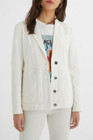 Desigual Women's Jacket Size 40 Blazer Linen Blend 21SWEW75 RRP: 189.95 Eur