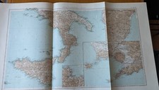 mappe antiche - cartine geografiche 1929 atlante internazionale della cti