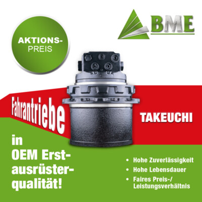 Fahrantrieb Fahrmotor für Takeuchi Minibagger Bagger - 2 Stück zum Aktionspreis!