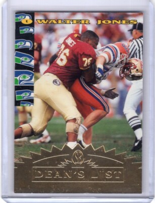 WALTER JONES 1997 Score Board NFL Rookies DEAN'S LIST ROOKIE #61 - SEAHAWKS